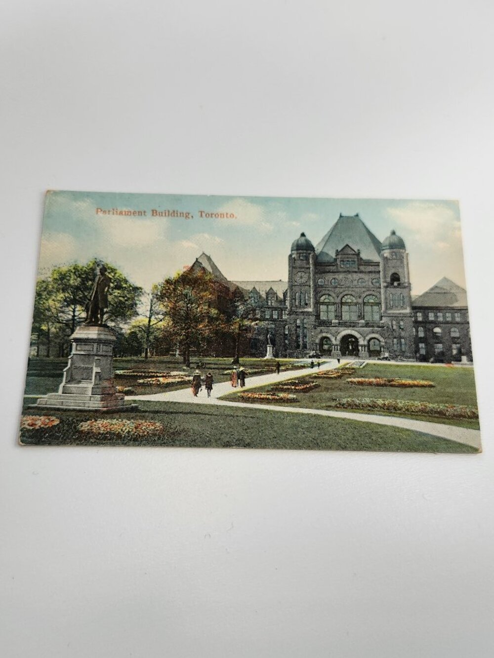 VINTAGE Parliament building Toronto POST CARD MINI Richardson Romanesque